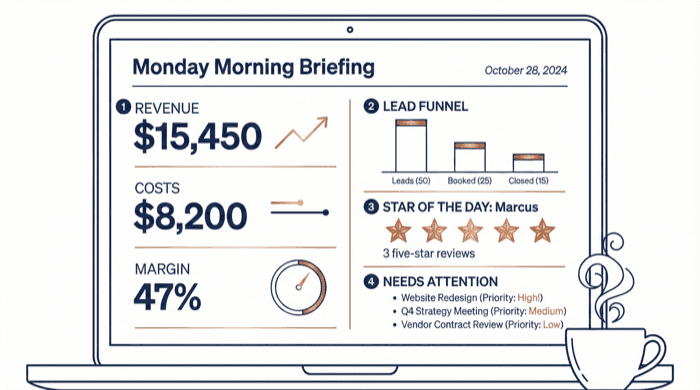 Daily briefing illustration